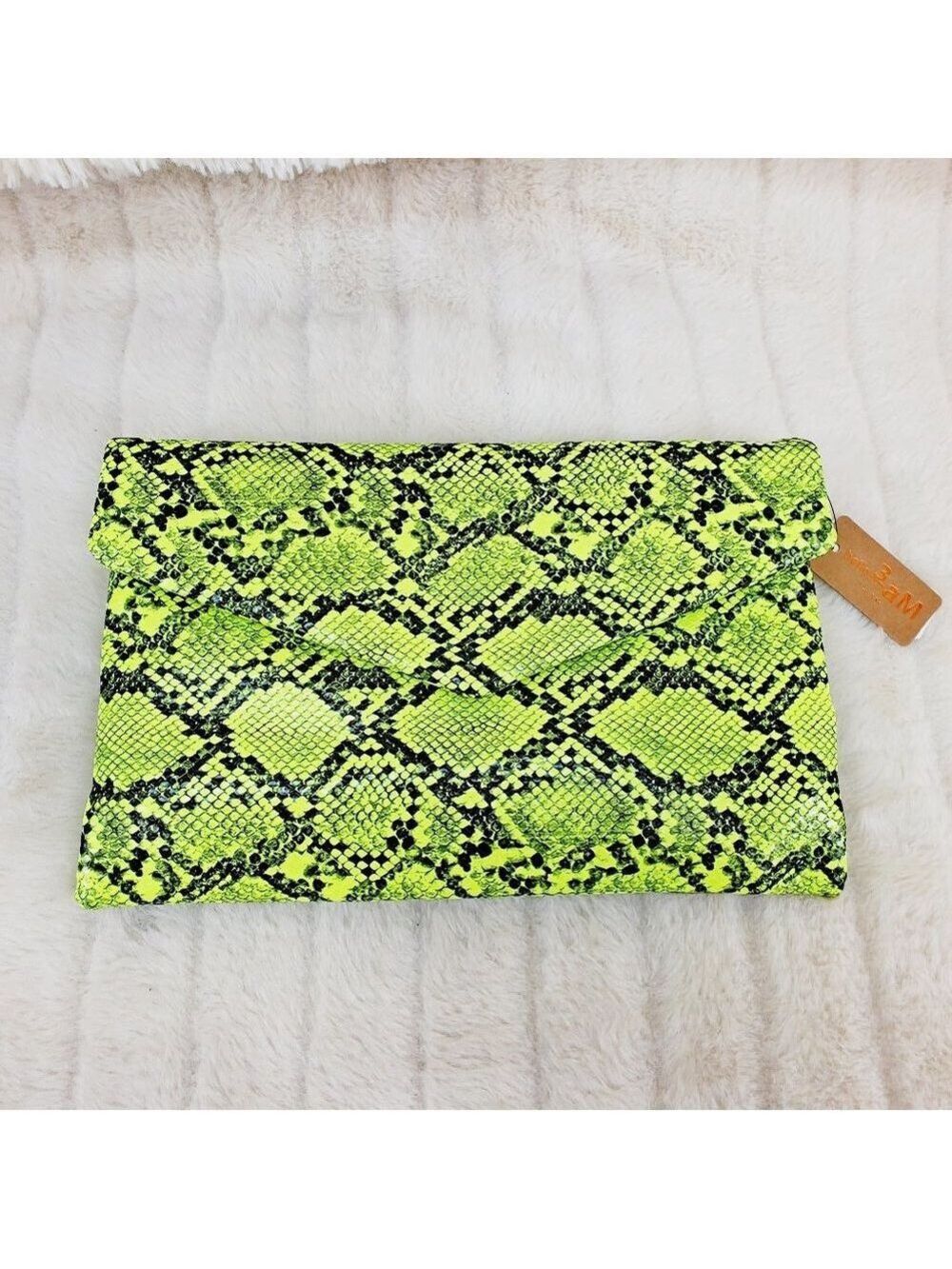 Lime Clutch Purse With Removable Chain Strap NEW